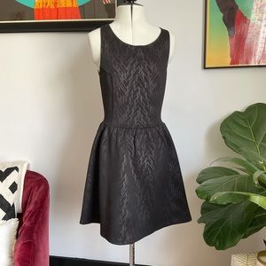Love…ady black skater dress with zipper